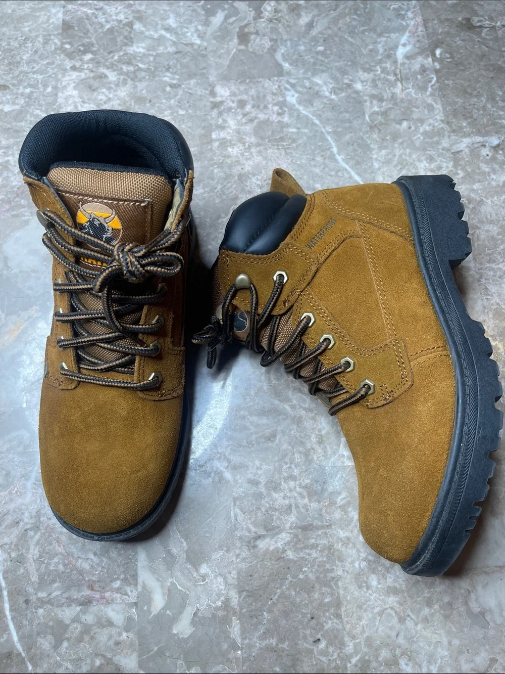 Brahma Brown Suede Men's Work Boots